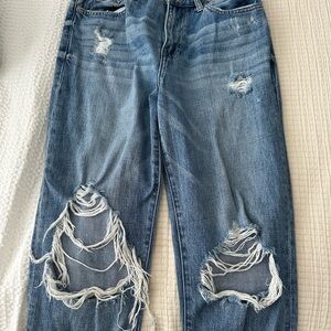 Pistola Blue High Rise Distressed Jeans